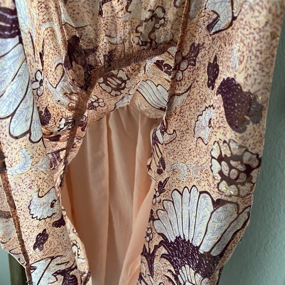 NWT O.P.T Smock Floral Peasant Dress - Picture 9 of 10